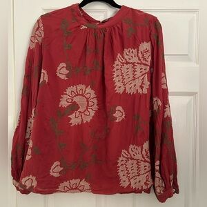 Anthropologie embroidered top